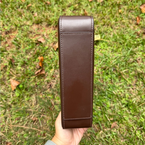 Coach Dark Brown Leather Shoulder Bag - Picture 5 of 9